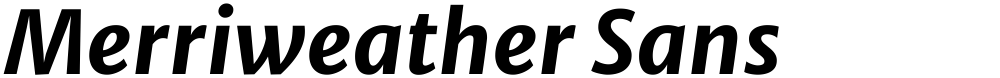 Merriweather Sans
