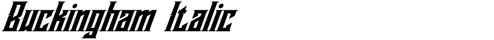 Buckingham Italic