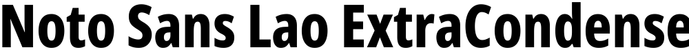 Noto Sans Lao ExtraCondensed ExtraBold