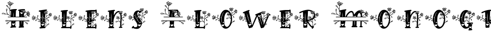 Hilens Flower Monogram