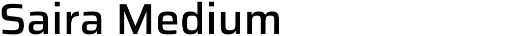 Saira Medium