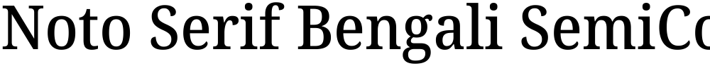 Noto Serif Bengali SemiCondensed Medium