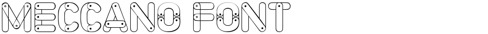 Meccano Font