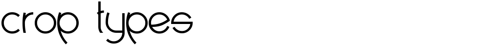 crop types