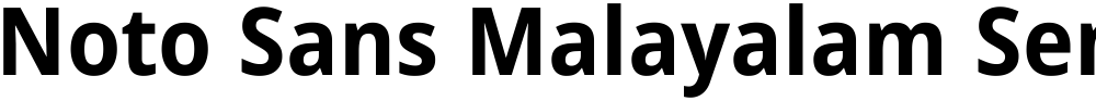 Noto Sans Malayalam SemiCondensed