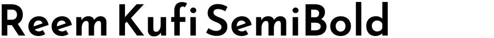 Reem Kufi SemiBold