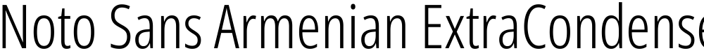 Noto Sans Armenian ExtraCondensed Light