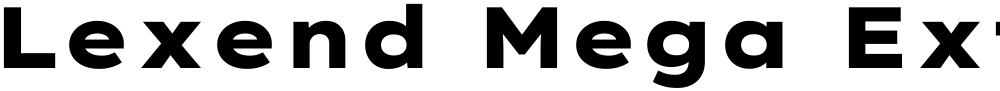 Lexend Mega ExtraBold