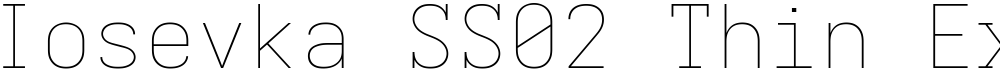 Iosevka SS02 Thin Extended