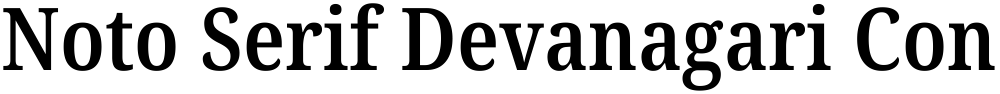 Noto Serif Devanagari Condensed SemiBold