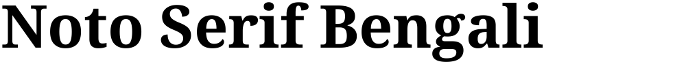 Noto Serif Bengali