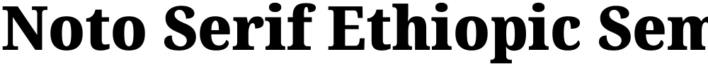 Noto Serif Ethiopic SemiCondensed Black