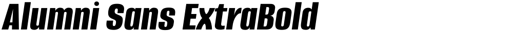 Alumni Sans ExtraBold