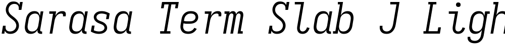 Sarasa Term Slab J Light