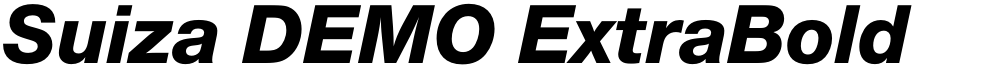 Suiza DEMO ExtraBold