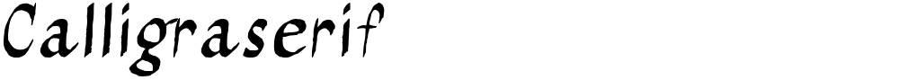 Calligraserif