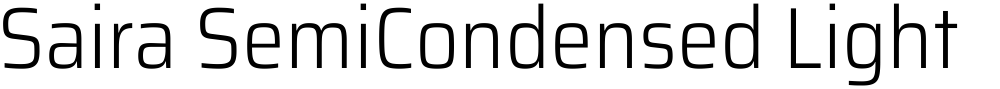Saira SemiCondensed Light
