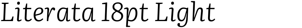 Literata 18pt Light