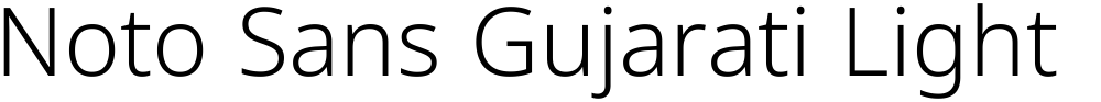 Noto Sans Gujarati Light
