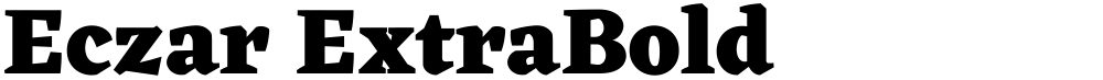 Eczar ExtraBold