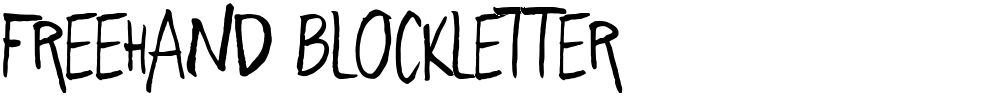 Freehand Blockletter