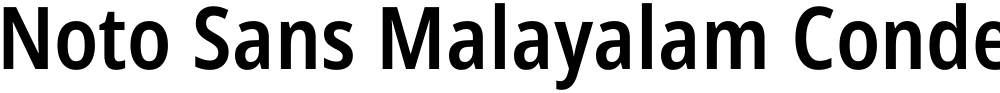 Noto Sans Malayalam Condensed SemiBold