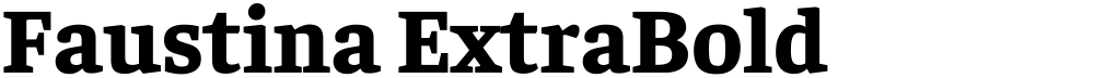 Faustina ExtraBold