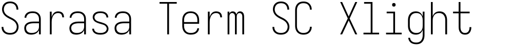 Sarasa Term SC Xlight