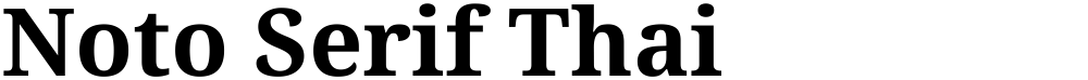 Noto Serif Thai