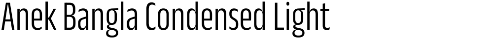 Anek Bangla Condensed Light