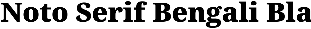 Noto Serif Bengali Black