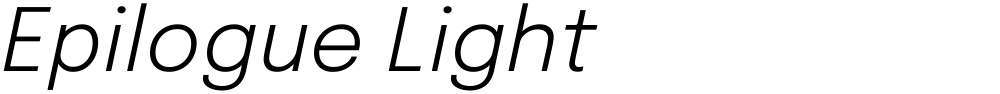 Epilogue Light