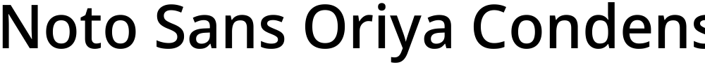 Noto Sans Oriya Condensed Medium