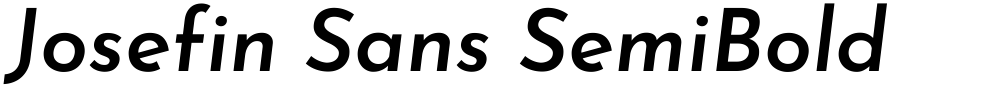 Josefin Sans SemiBold