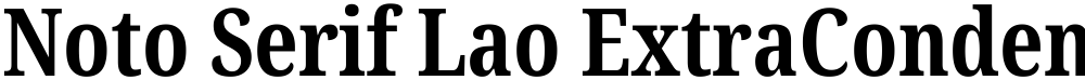 Noto Serif Lao ExtraCondensed