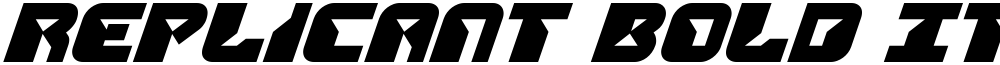 Replicant Bold Italic