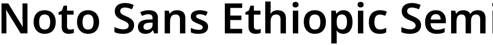Noto Sans Ethiopic SemiBold