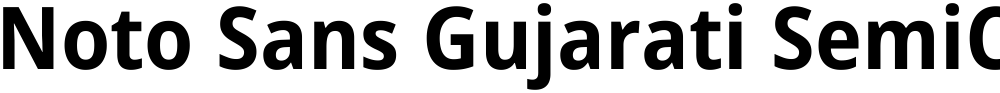 Noto Sans Gujarati SemiCondensed
