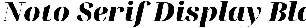 Noto Serif Display Black