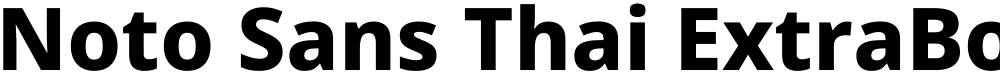 Noto Sans Thai ExtraBold