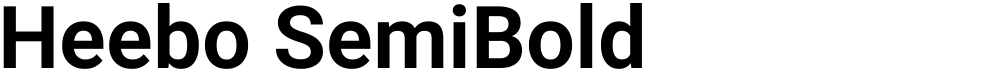 Heebo SemiBold