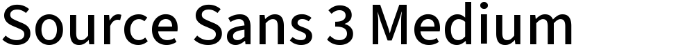 Source Sans 3 Medium