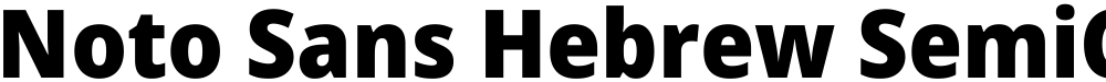 Noto Sans Hebrew SemiCondensed Black