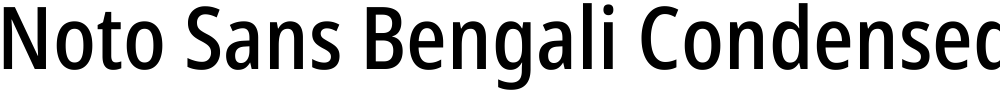 Noto Sans Bengali Condensed Medium