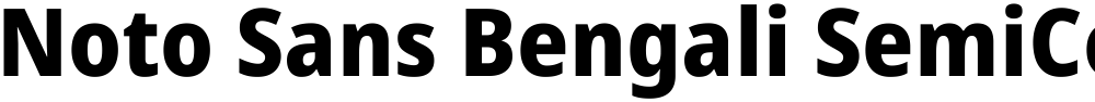 Noto Sans Bengali SemiCondensed ExtraBold