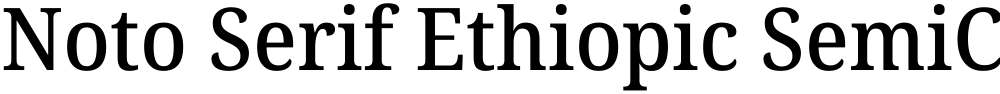 Noto Serif Ethiopic SemiCondensed Medium