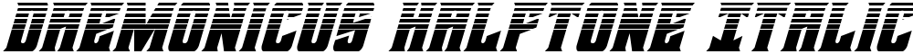 Daemonicus Halftone Italic