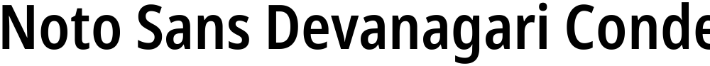 Noto Sans Devanagari Condensed SemiBold