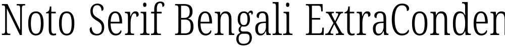 Noto Serif Bengali ExtraCondensed Light