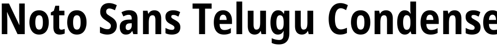 Noto Sans Telugu Condensed